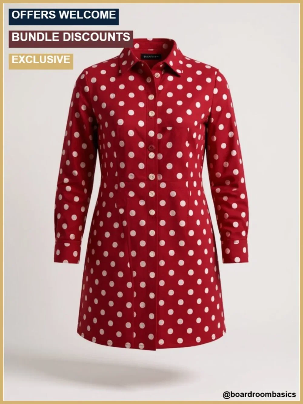 Polka Dot Pencil Skirt High Waist Knee Length Bodycon Business Casual